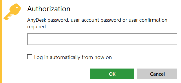 unattended access password