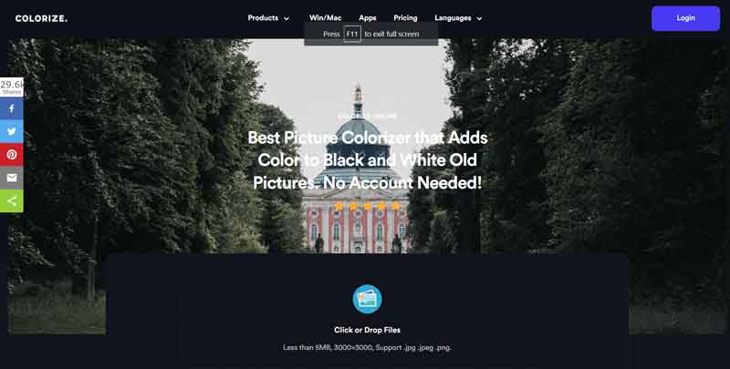 Colorize Website
