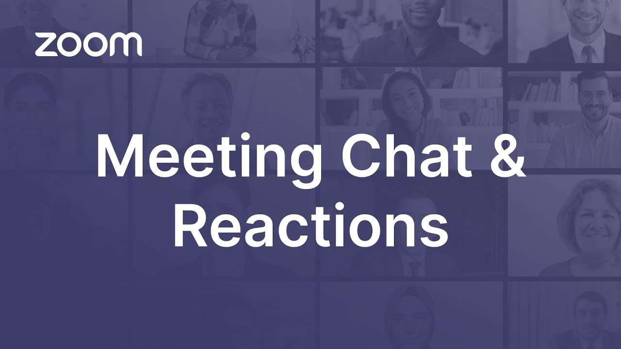 Zoom In-Meeting Chat and Reactions
